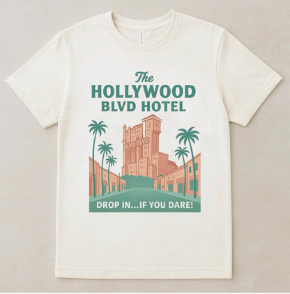 Hollywood Blvd Hotel Family Graphic Tee
