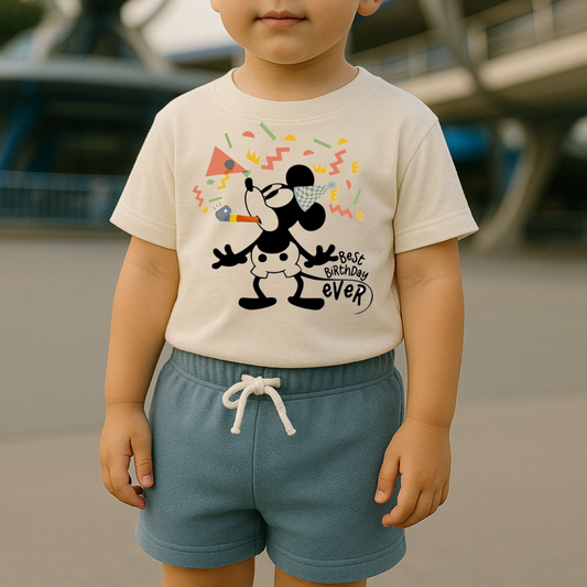 Kids Best Birthday Ever Graphic Tee + Optional Bottoms