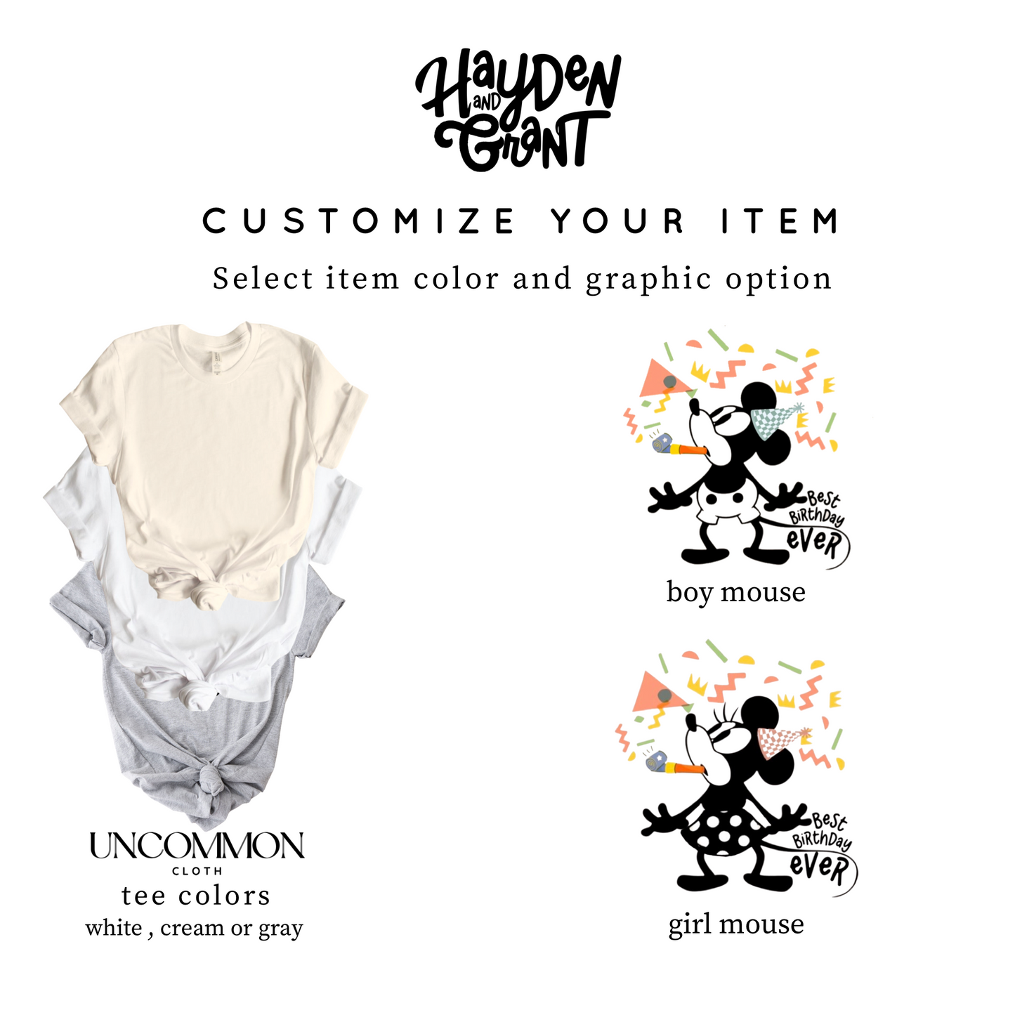 Kids Best Birthday Ever Graphic Tee + Optional Bottoms