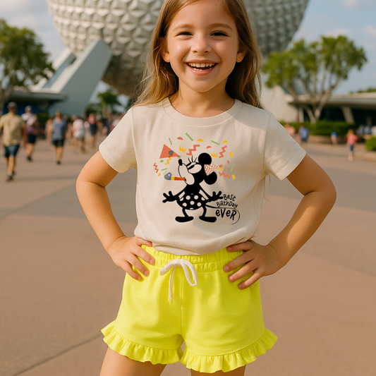 Kids Best Birthday Ever Graphic Tee + Optional Bottoms