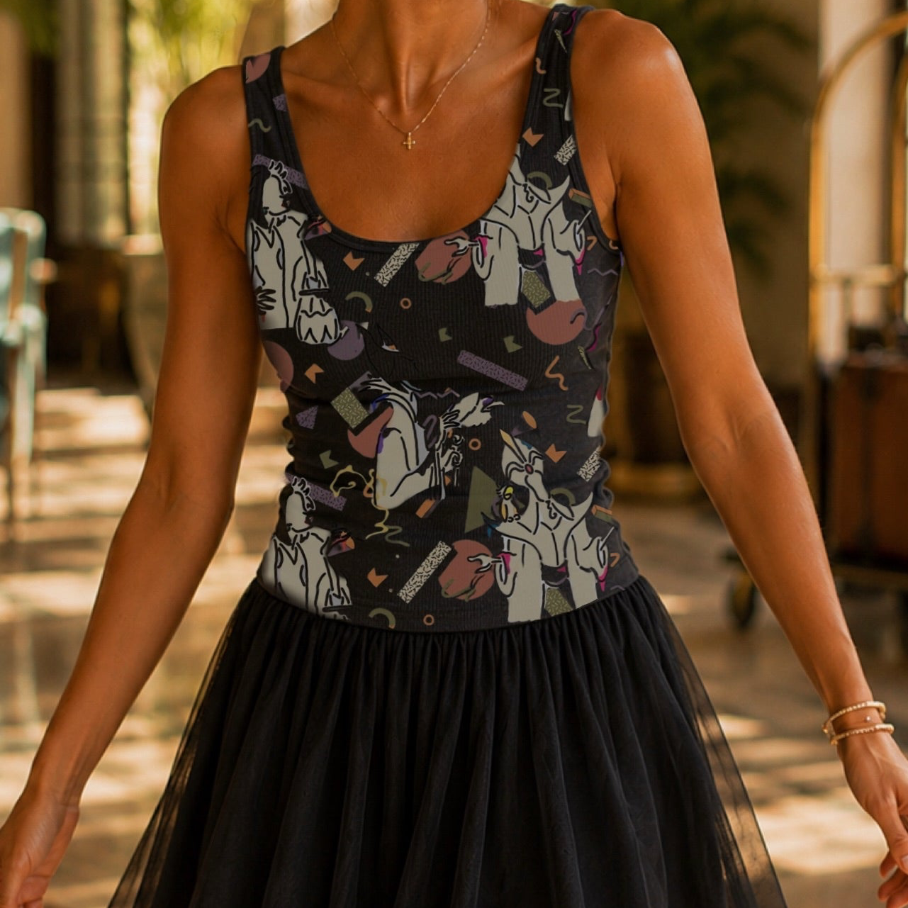 Women’s Villains Performance Seamless Tank + Pixie Skirt Set