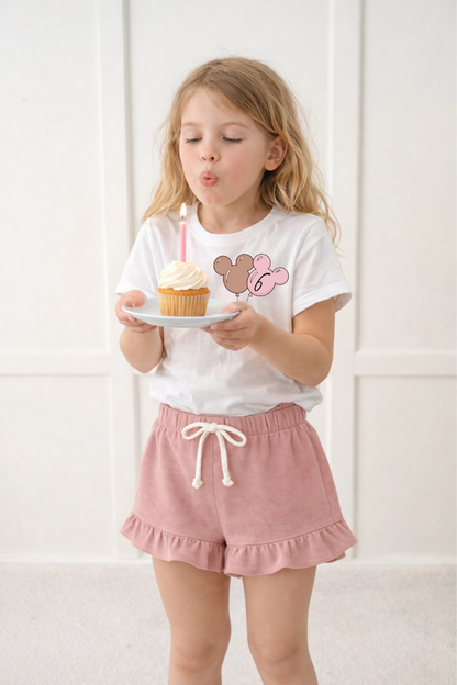 Kids Mouse Balloon Customizable Graphic Tee & Optional Bottoms