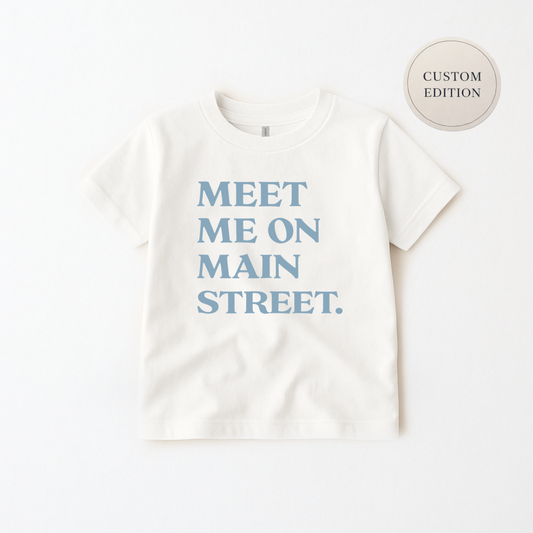 Kids Meet Me On Main Street Tee & Optional Bottoms