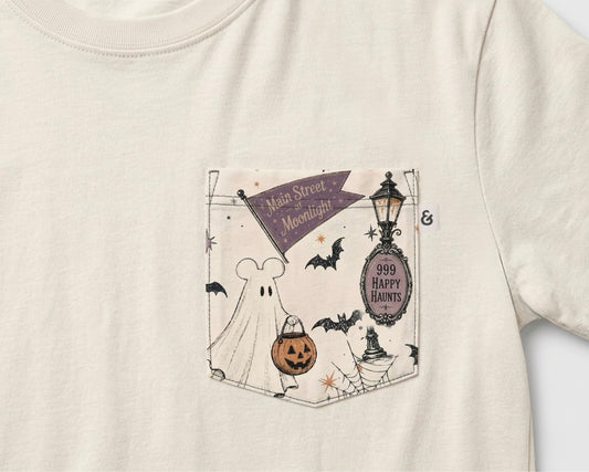 Happy Haunts | Heritage Wash Pocket Tee