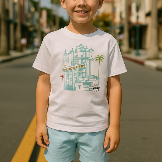 Kids Terrifying Tower Graphic Tee & Optional Bottoms Set