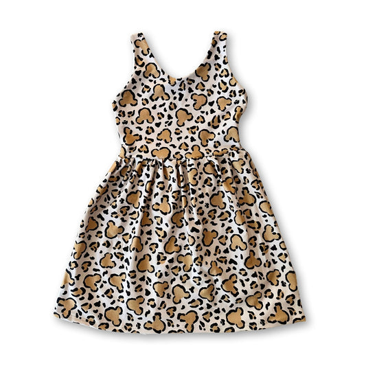 Girls Mickey Cheetah Dress, Animal Kingdom Dress, Girls Disney Dress, Girls Mickey Dress, Kids Disney Dress, Girls Animal Kingdom Outfit