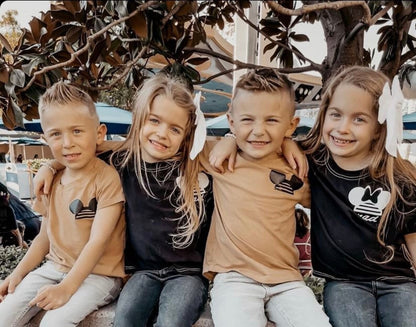 Kids Customizable Fab 5 Friends Graphic Tee & Optional Bottoms