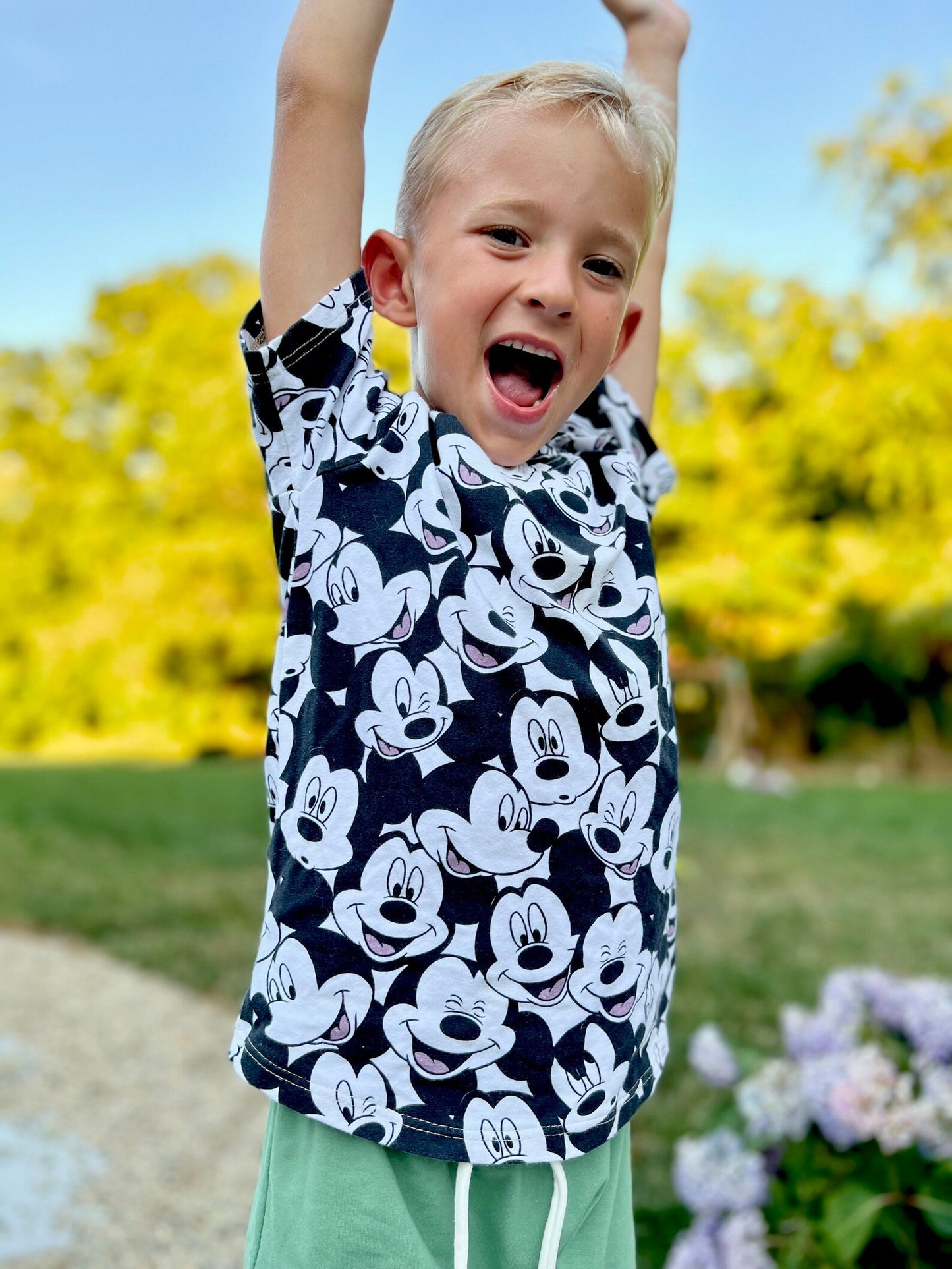 Kids Handcrafted Monochrome Mouse Top