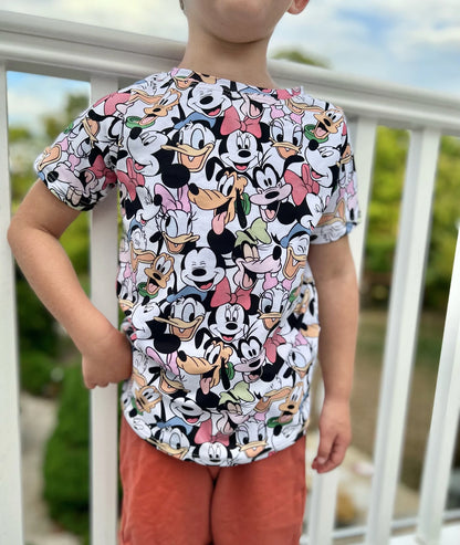 Kids Handcrafted Fab 5 Friends Tee & Optional Bottoms