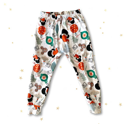Kids Handcrafted Santa Mickey Joggers