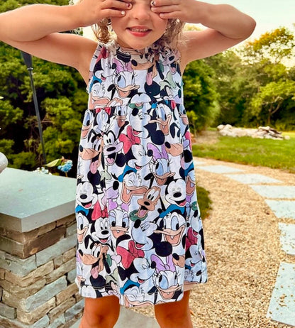 Kids Handcrafted Fab 5 Friends Peplum Dress