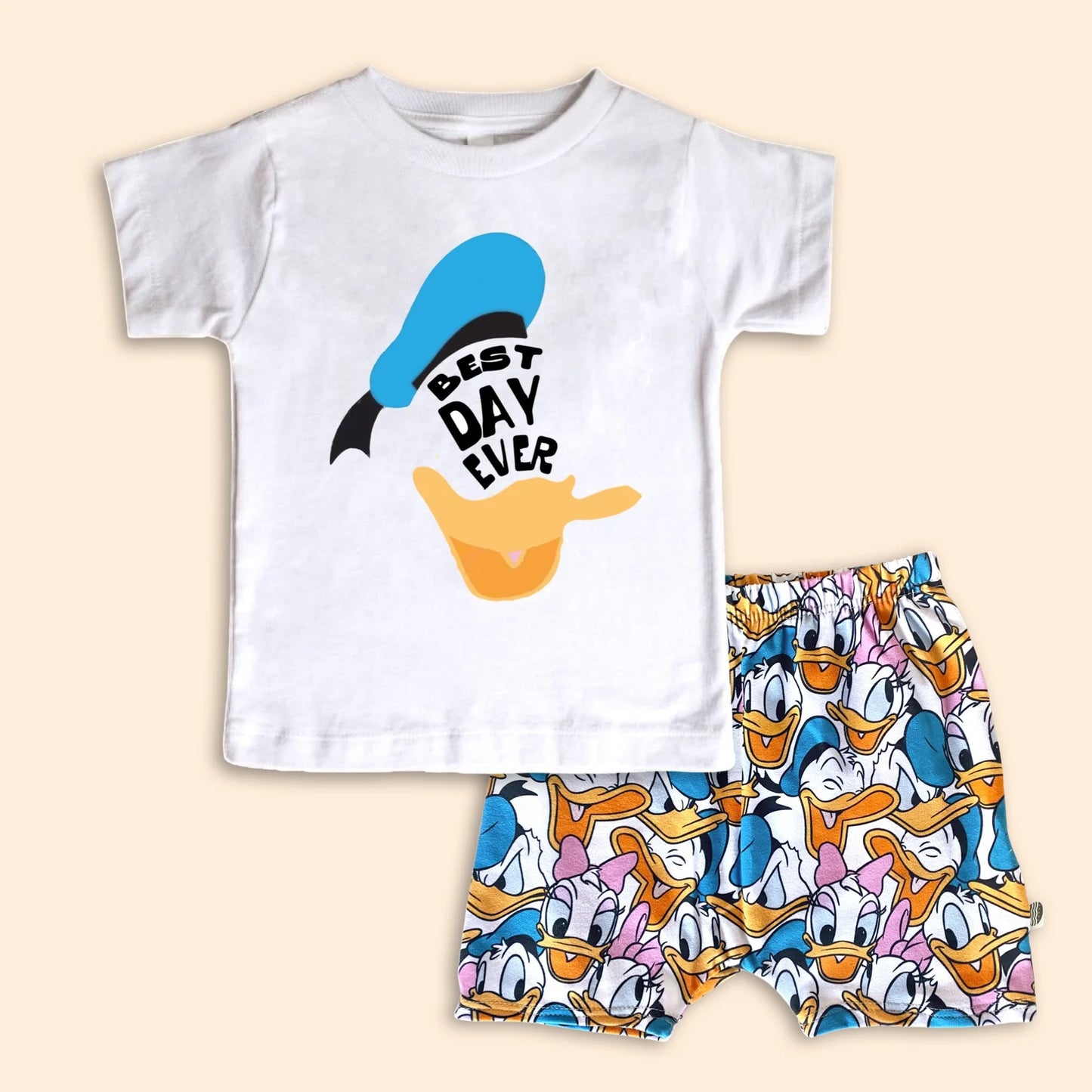 Kids Mr. Duck Graphic Tee & Optional Bottoms