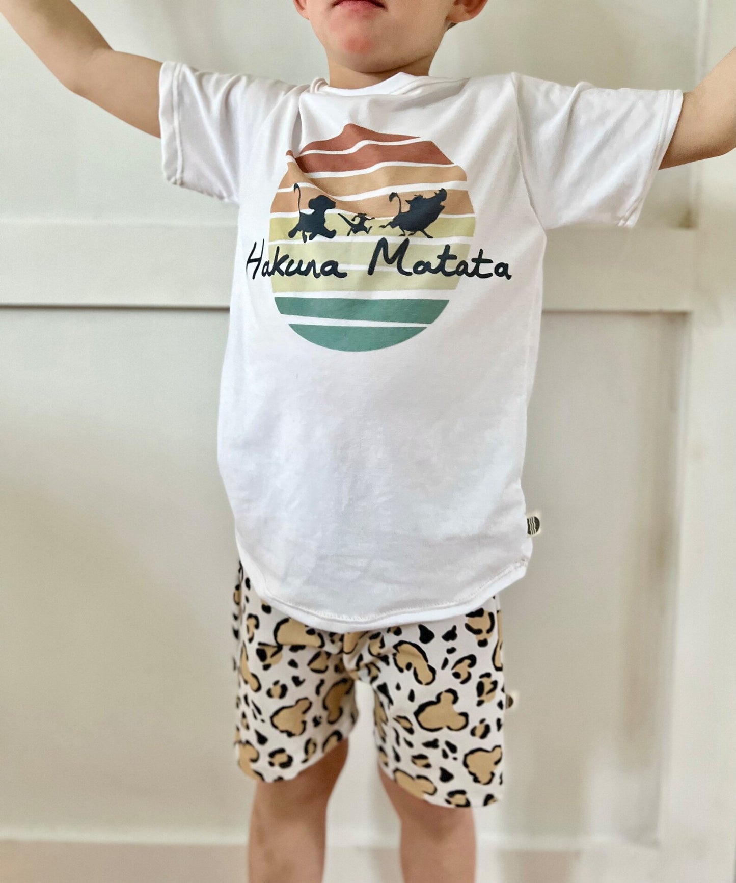 Kids Handcrafted Hakuna Matata Graphic Tee & Optional Bottoms