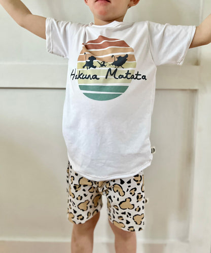 Kids Handcrafted Hakuna Matata Graphic Tee & Optional Bottoms