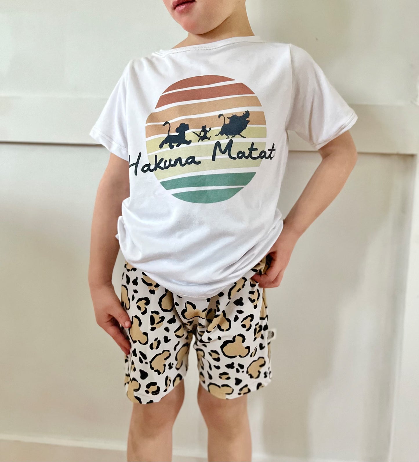 Kids Handcrafted Hakuna Matata Graphic Tee & Optional Bottoms
