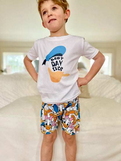 Kids Handcrafted Duck Duo Crew Shorts