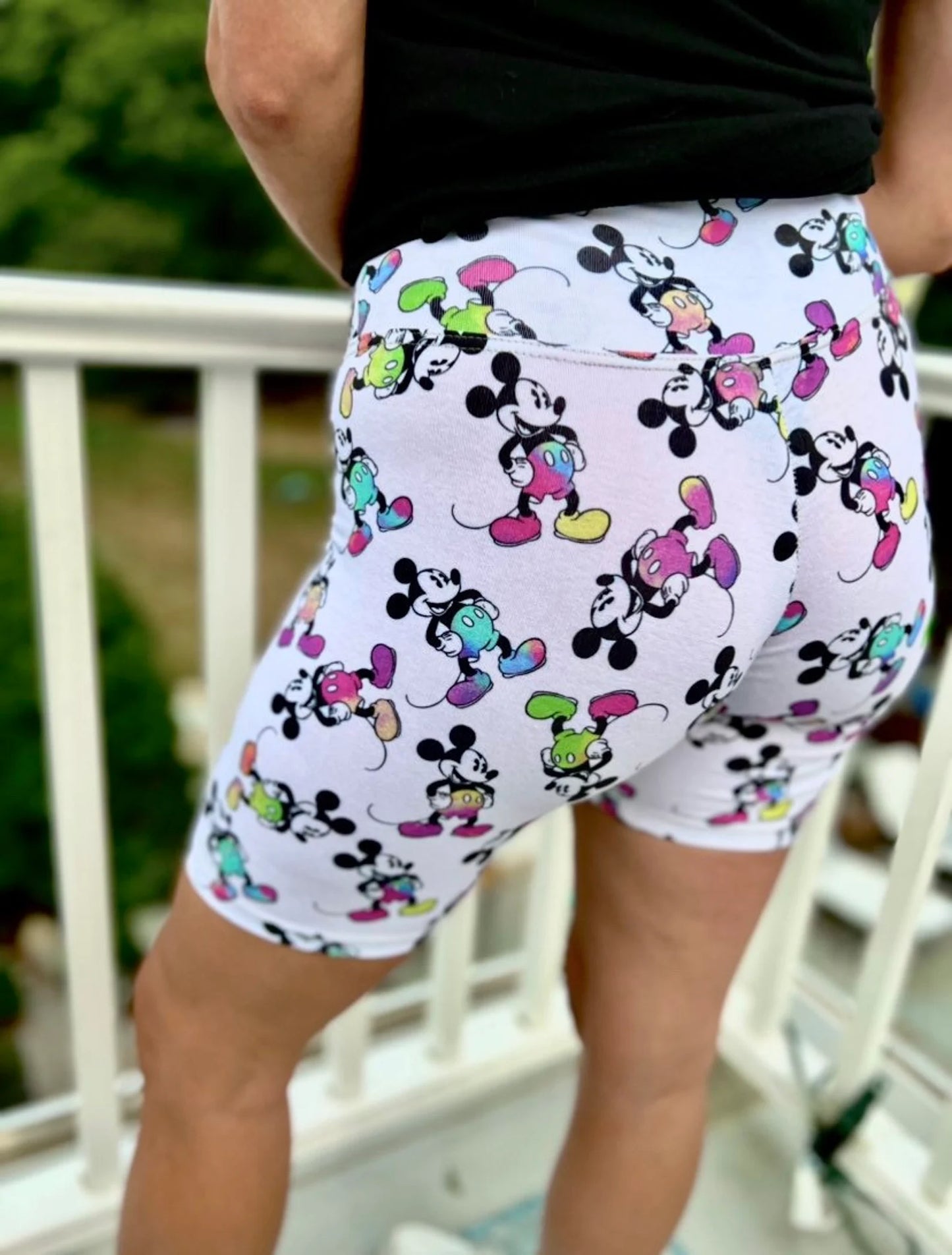 Adult Handcrafted Neon Mouse Bike Shorts