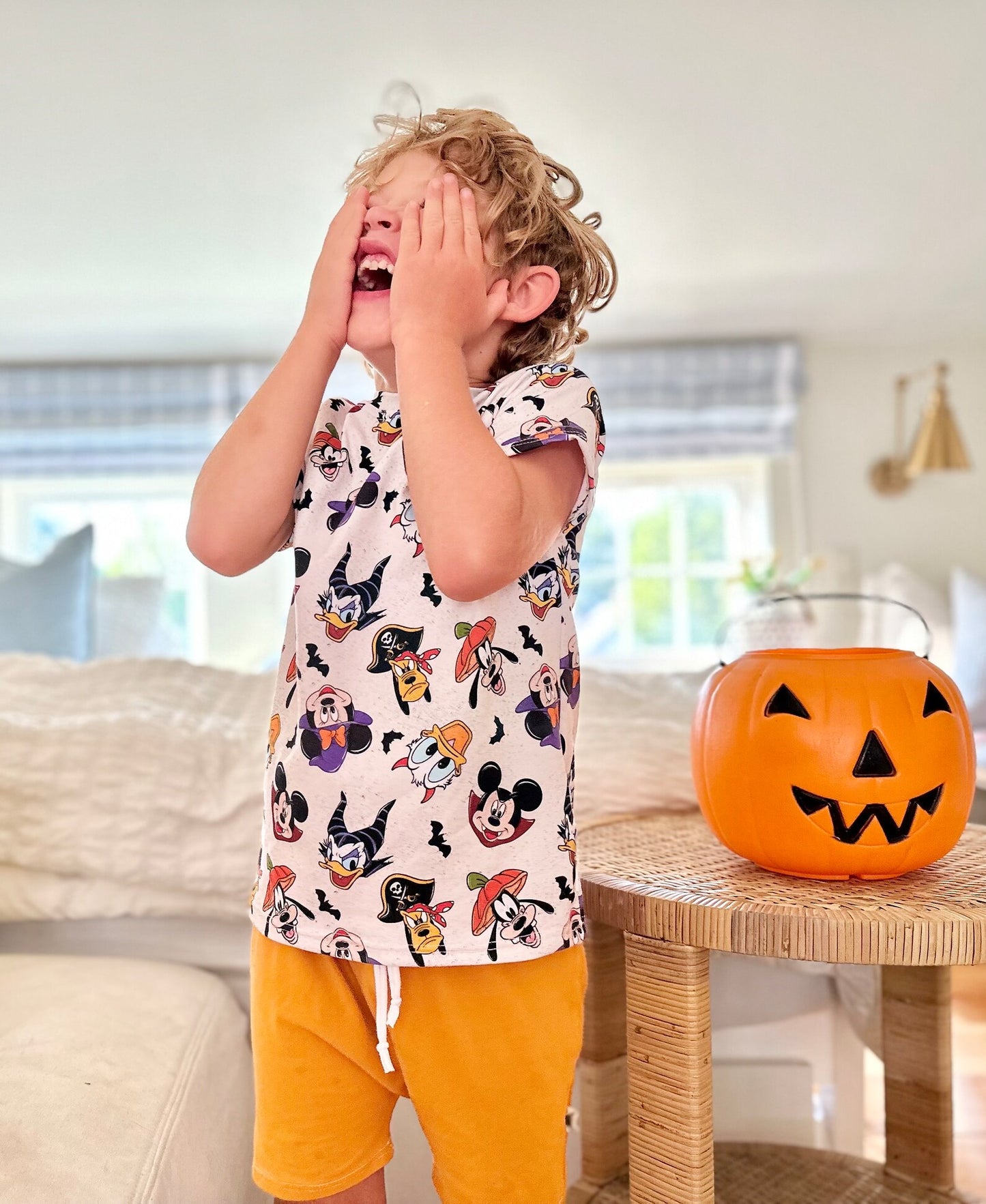 Kids Handcrafted Fab 5 Halloween Top & Optional Bottoms