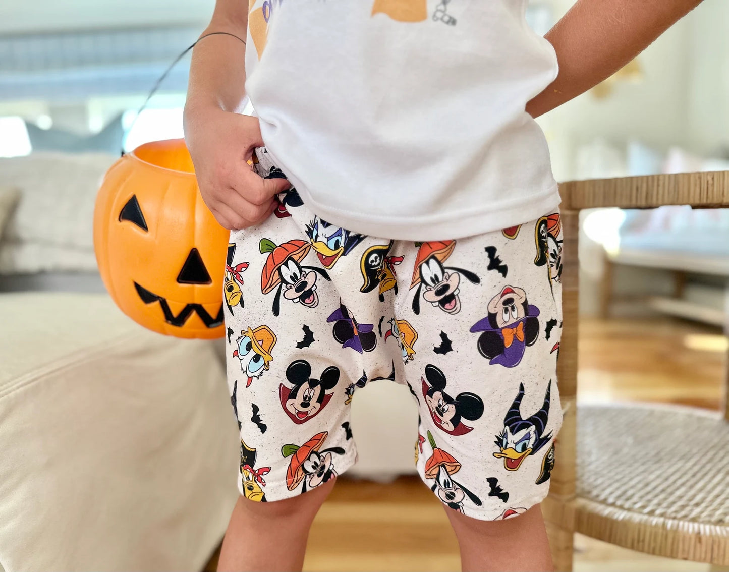 Kids Handcrafted Fab 5 Halloween Crew Shorts