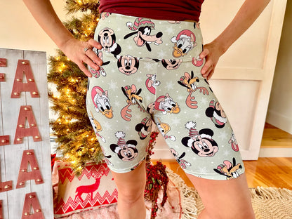 Adult Handcrafted Fab 5 Christmas Bike Shorts
