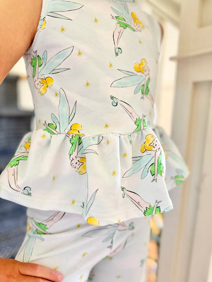 Kids Handcrafted Pixie Dust Flutter Tank & Optional Bottoms