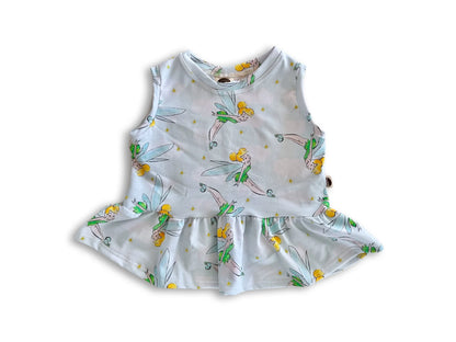 Kids Handcrafted Pixie Dust Flutter Tank & Optional Bottoms