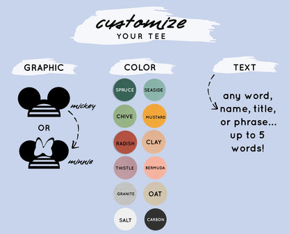 Customizable Mouse Family Graphic Tee