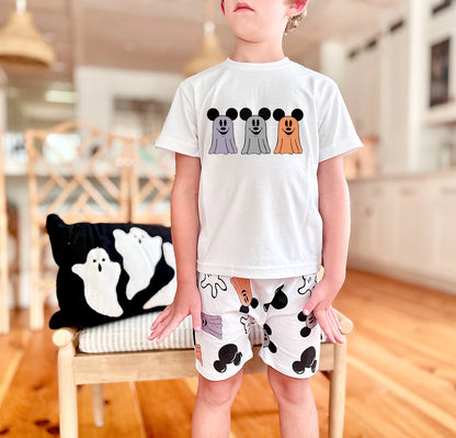 Kids Three Mouse Ghosts Graphic Tee & Optional Bottoms