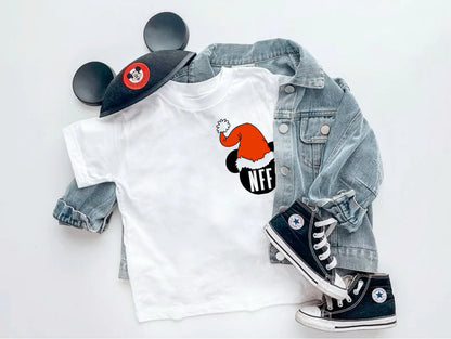 Customizable Santa Mouse Christmas Family Graphic Tee