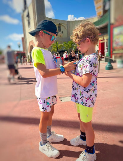 Kids Handcrafted Neon Mouse Top & Optional Bottoms