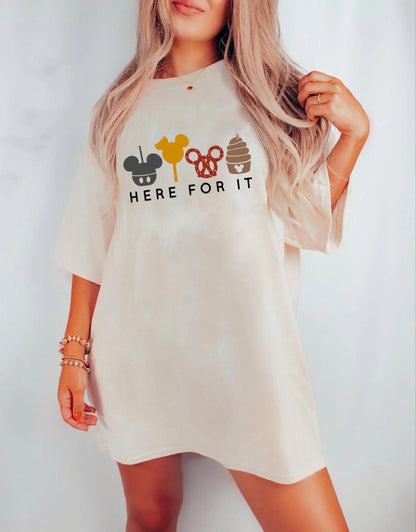 Here for it Park Drinks Graphic Tee