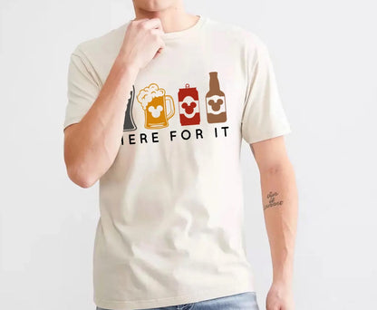 Here for it Park Drinks Graphic Tee