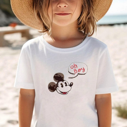 Vintage Mouse "Oh Boy" Family Graphic Tee