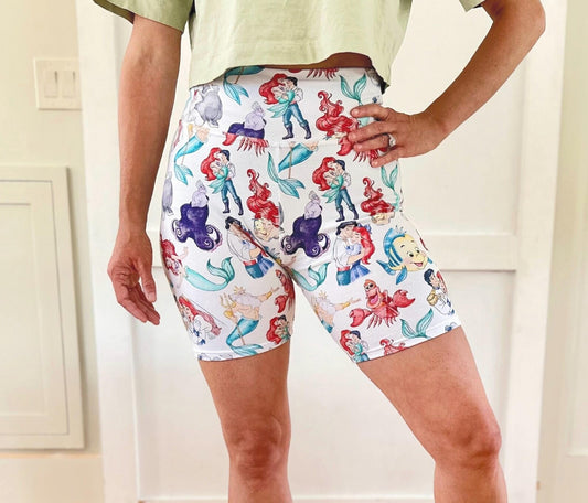 Adult Handcrafted Under The Sea Bike Shorts