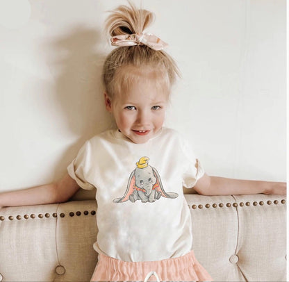 Flying Elephant Family Graphic Tee