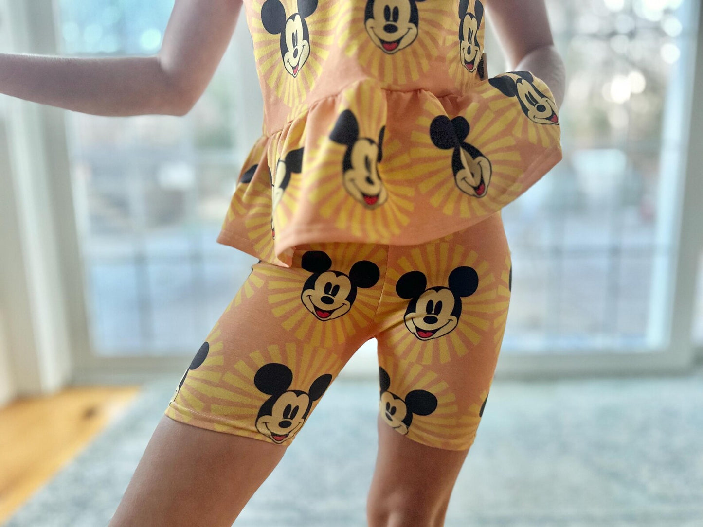 Kids Handcrafted Sunshine Mouse Ruffle Tank & Optional Bottoms