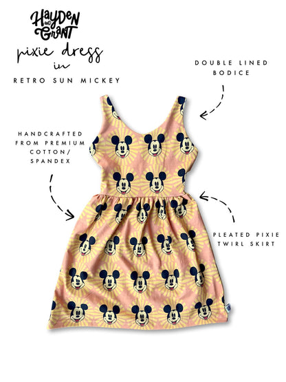 Kids Handcrafted Sunshine Mouse Twirl Dress