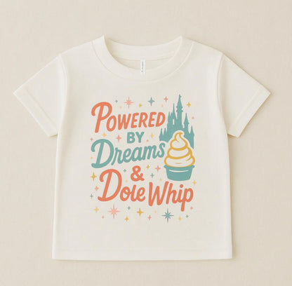 Powered by Dreams & Whip Retro Family Graphic Tee