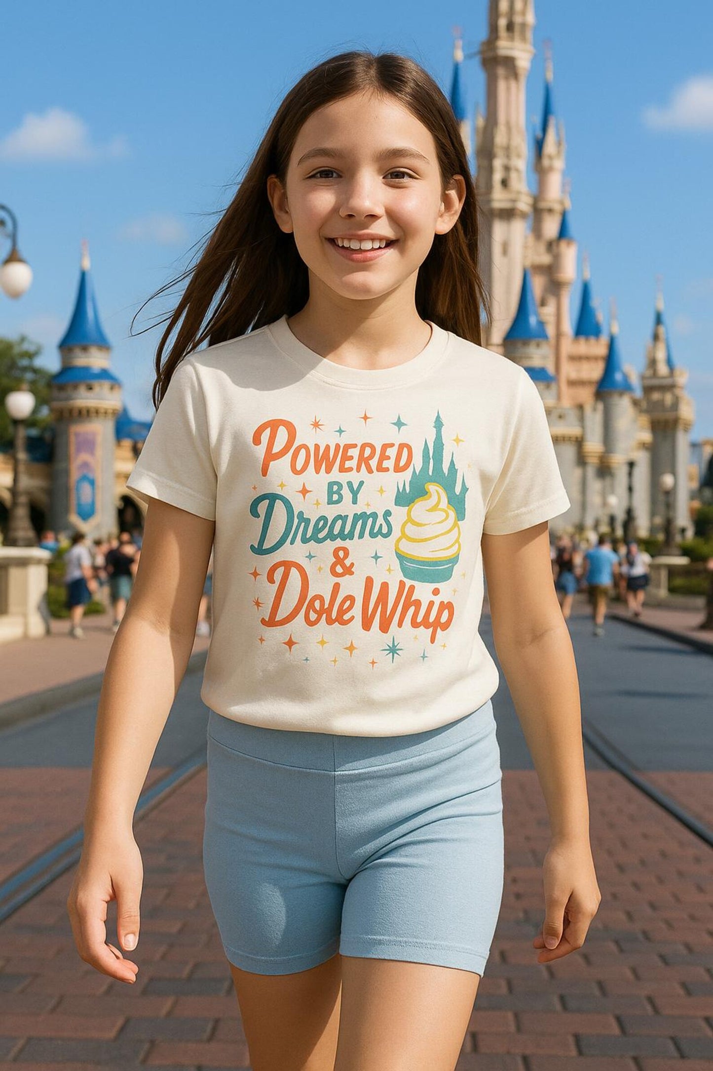 Powered by Dreams & Whip Retro Family Graphic Tee