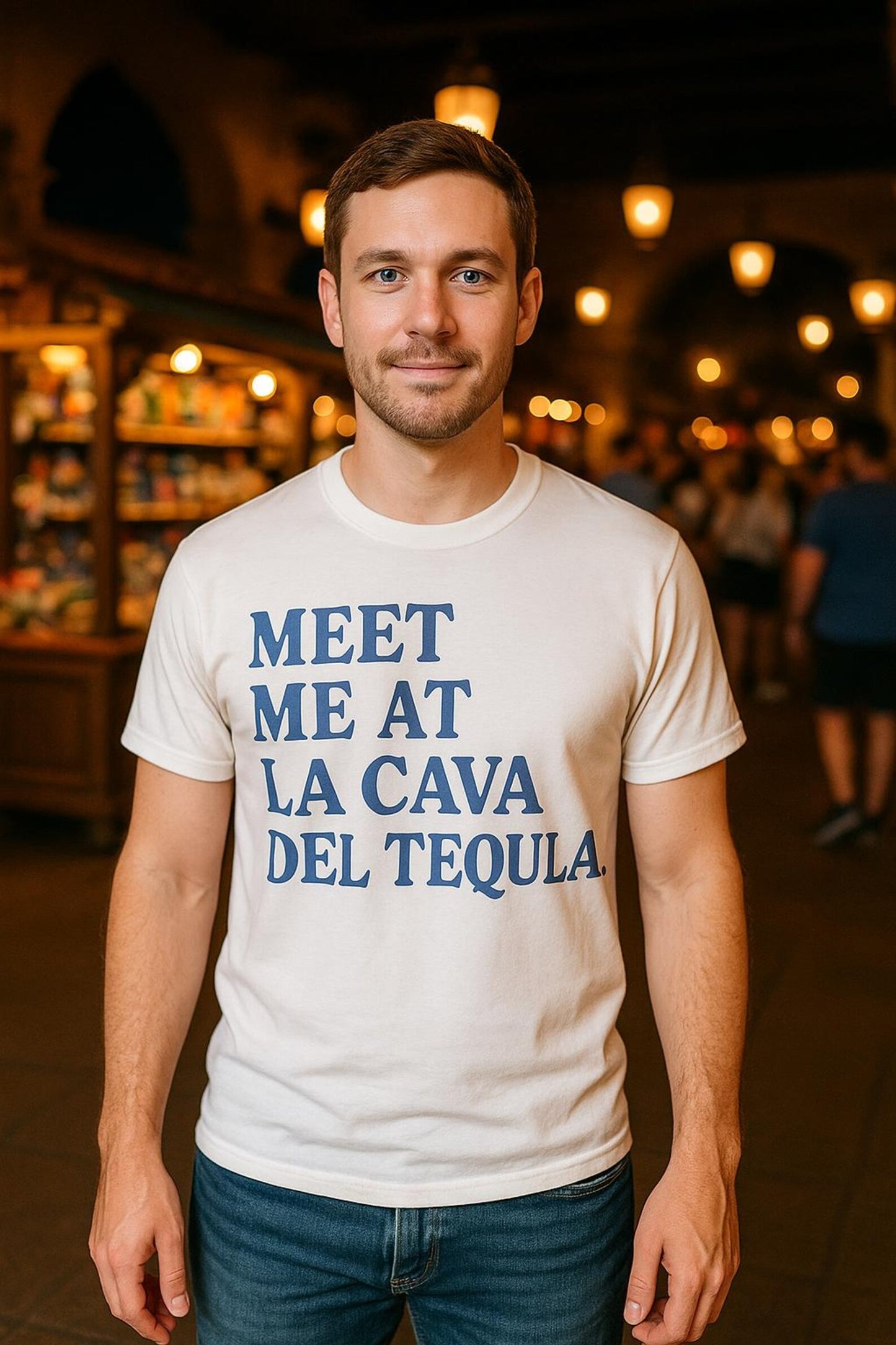 Meet Me at La Cava Del Tequila Adult Graphic Tee