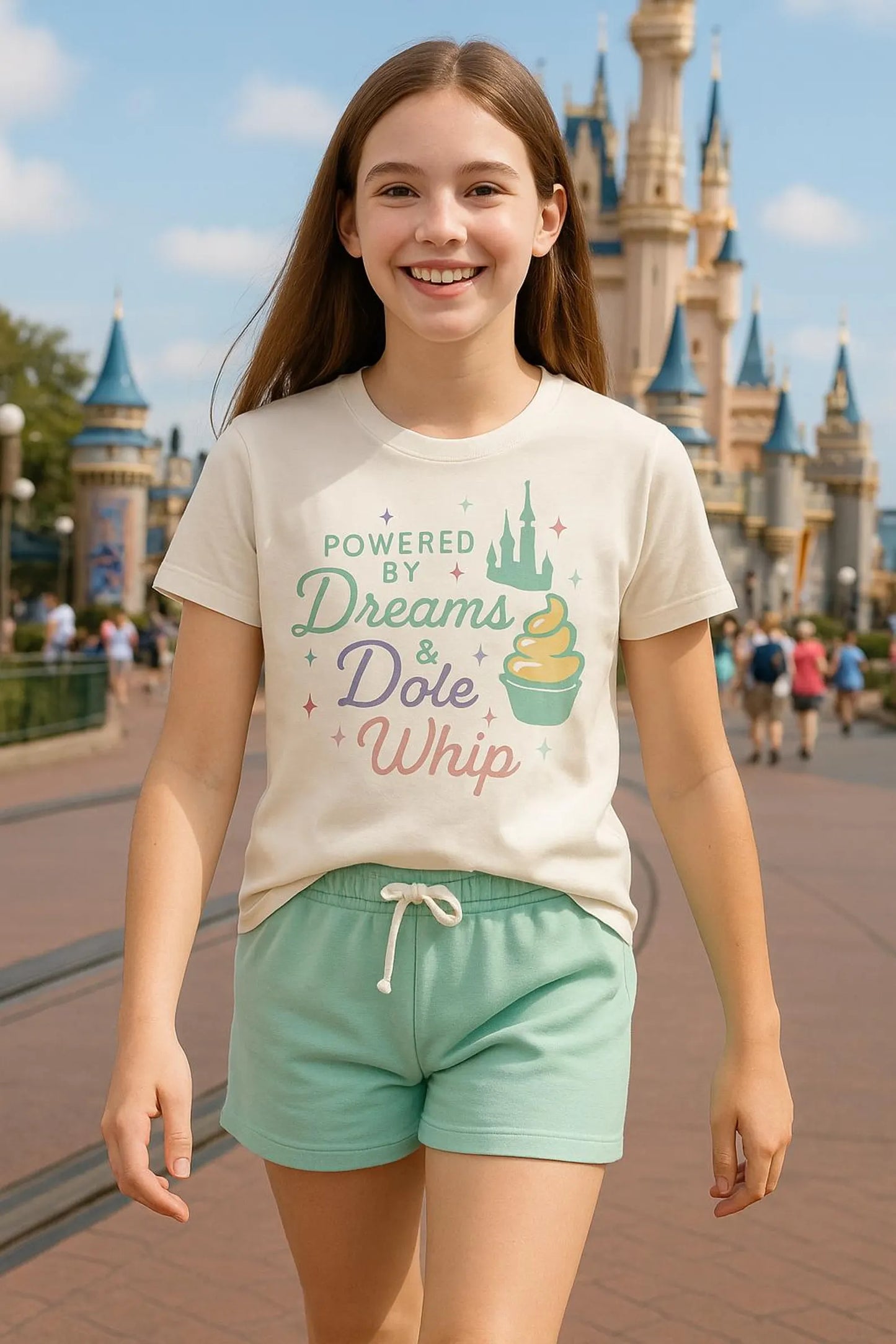 Powered by Dreams & Whip Pastel Family Graphic Tee