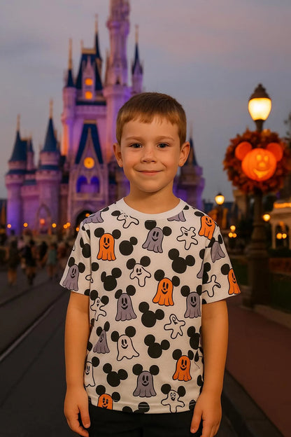 Kids Handcrafted Mouse Ghost Top & Optional Bottoms