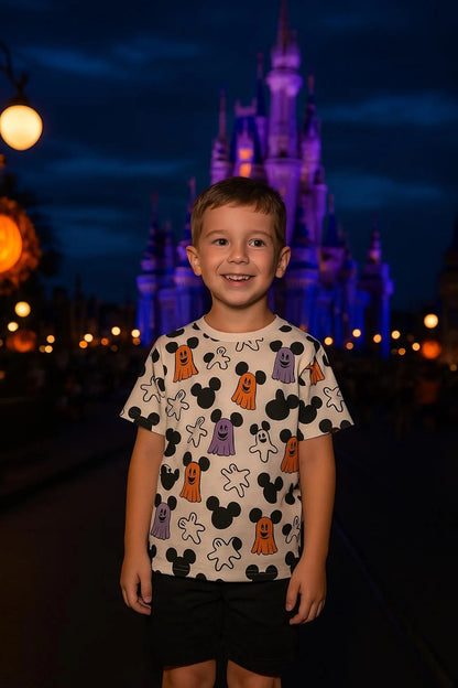 Kids Handcrafted Mouse Ghost Top & Optional Bottoms