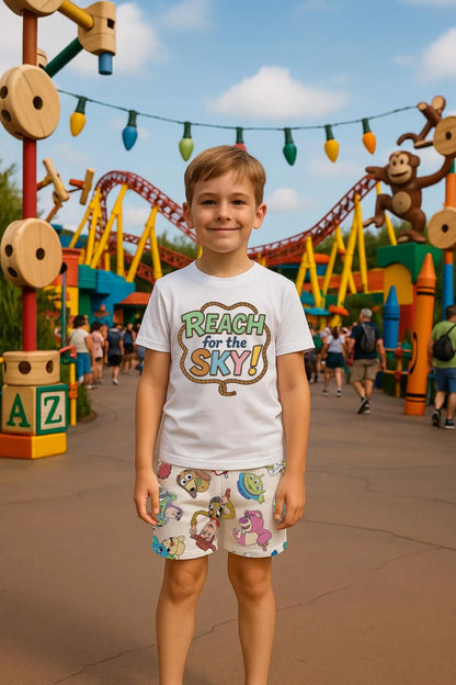 Kids Handcrafted Classic Toys Crew Shorts