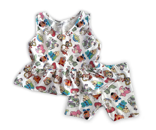 Kids Handcrafted Toy Flutter Tank & Optional Bottoms