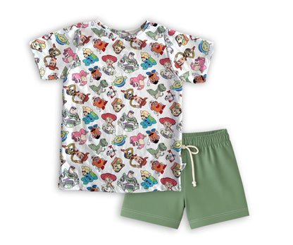 Kids Handcrafted Toy Top & Optional Bottoms