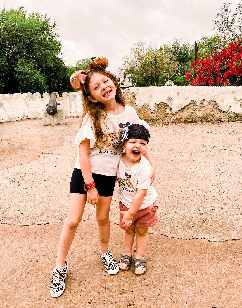 Girls Animal Kingdom Set,Girls Disney Set Shorts Tee,Disney Vacation Tee kids & baby Born to Be Wild Cheetah Tee, Girls Disney Outfit