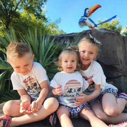 Kids Animal Kingdom Shirt Set, Hakuna Matata Kids Tee, Disney Vacation Tee for kids baby Disney Outfit, Boys Disney Outfit, Lion King Outfit