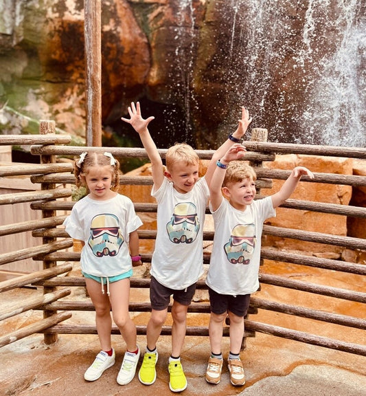 Kids Storm Trooper T-Shirt Set, Boys Star Wars T-Shirt, Kids Star Wars Outfit, Hollywood Studios Outfit Set, Disney T-Shirt, Star Wars Set