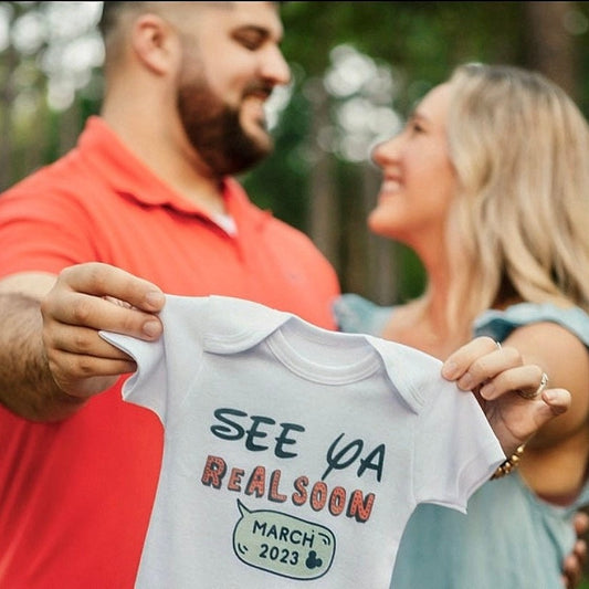 Disney Baby Announcement Onesie, Mickey Onesie, Pregnancy Announcement Tee, New Baby Announcement Onesie, New Baby Onesie Mickey